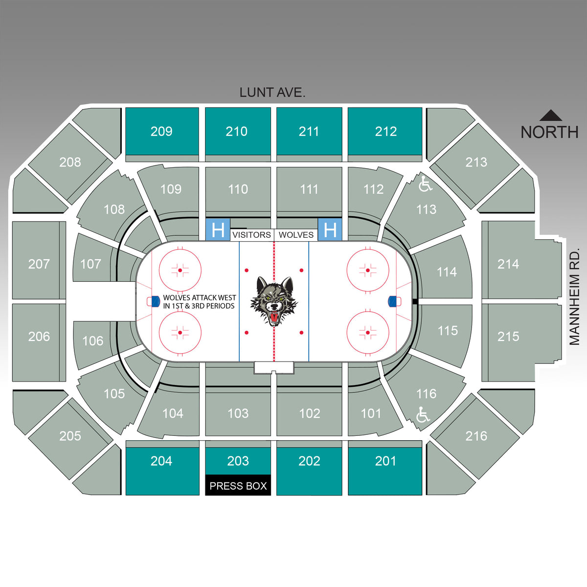 10-Voucher Flex Pack - Teal Level - Chicago Wolves Store