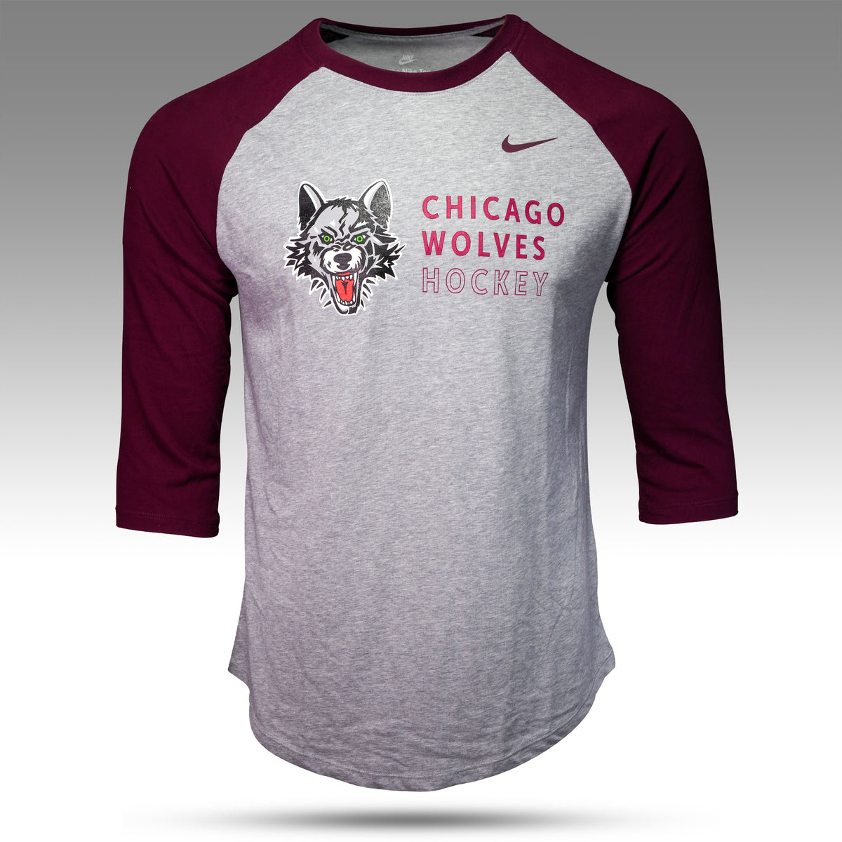 Nike Dry 3 4 Raglan Tee Chicago Wolves Store