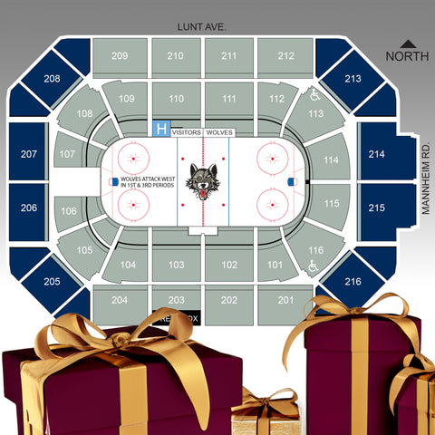 Wolves Seating Chart Tickets – Chicago Wolves Store