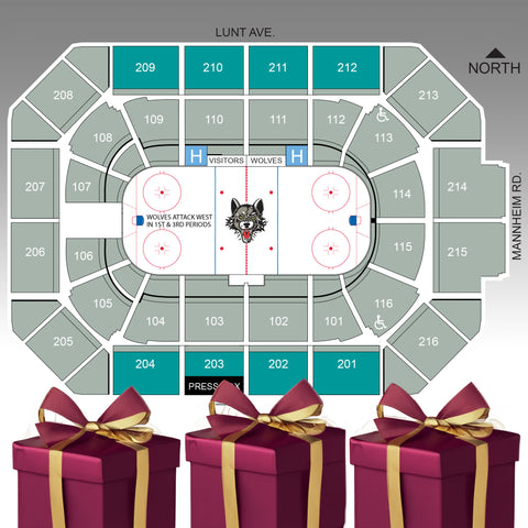 Wolves Seating Chart Tickets – Chicago Wolves Store