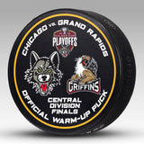 2025-26 Game-Issued Playoffs Warm-Up Pucks