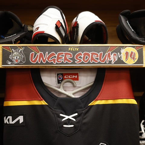 Throwback Night Locker Room Nameplates