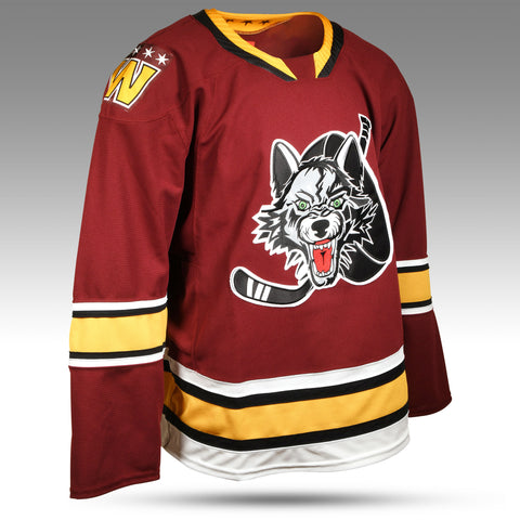 Chicago Wolves 2023-24 CCM Authentic Quicklite White Jersey 60 / No