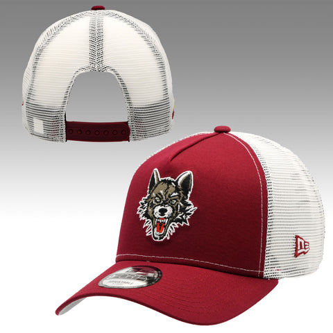 New Era Burgundy 9Forty Trucker Hat