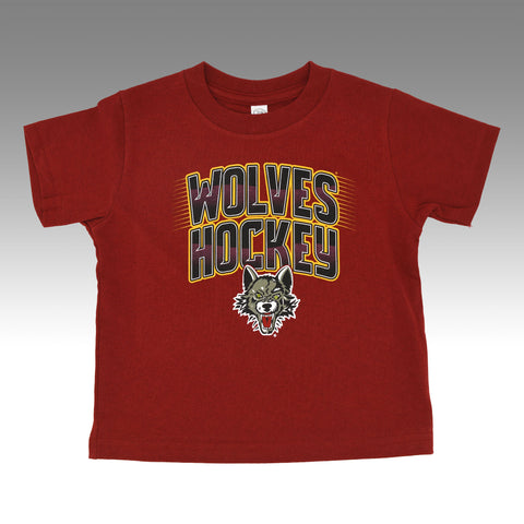 Toddler Wolves Hockey Tee