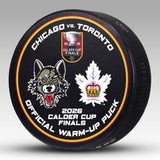 2025-26 Game-Issued Playoffs Warm-Up Pucks