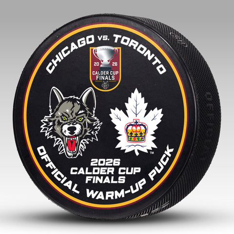 2025-26 Game-Issued Playoffs Warm-Up Pucks