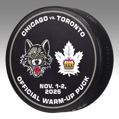 2025-26 Game-Issued Warm-Up Pucks