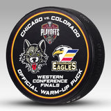 2025-26 Game-Issued Playoffs Warm-Up Pucks