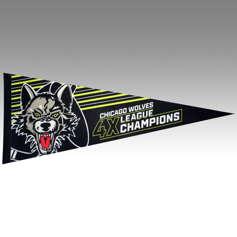 Four Time Champs Pennant