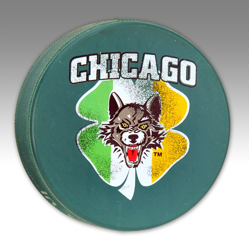 Green St. Patrick's Day Puck – Chicago Wolves Store