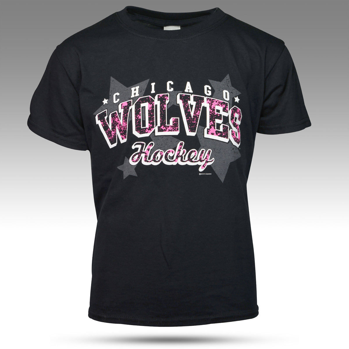 Youth Curtain Black Tee – Chicago Wolves Store